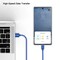 Emerald Blue 6FT USB Type C Braided Fast Charging Cable EE-AC6-BLU - alternate 2